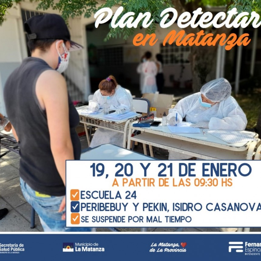 Plan Detectar en Isidro Casanova