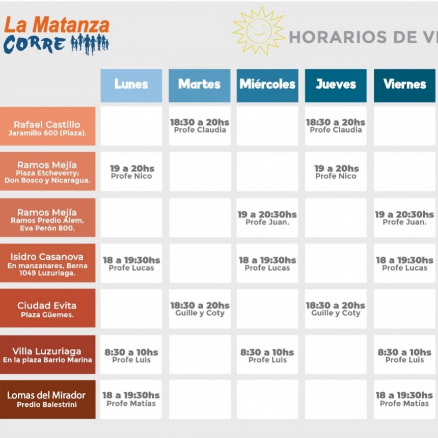 Matanza Corre de verano