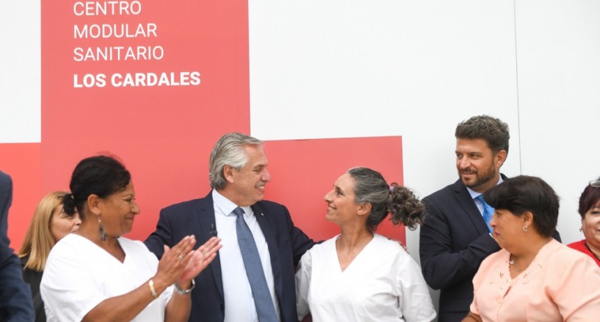 Alberto Fernández al inaugurar el primer hospital público de Los Cardales: 