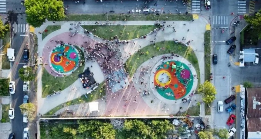 Morón sur: Se inauguró la Plaza de los Jardines