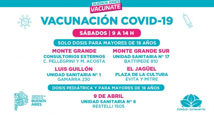 Vacunación contra el COVID-19 durante el fin de semana
