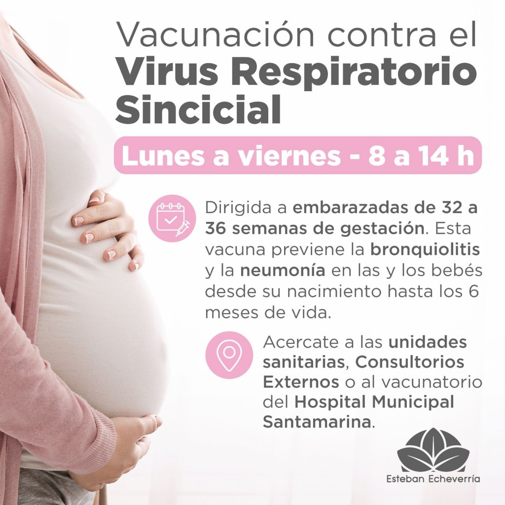 Virus Respiratorio Sincicial: el Municipio avanza con la vacunación para embarazadas