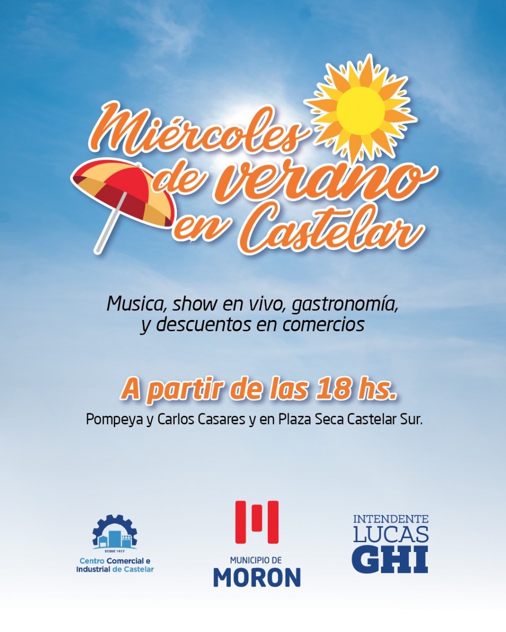 Morón presentó “Verano en Castelar” con shows en vivo, propuestas gastronómicas y descuentos