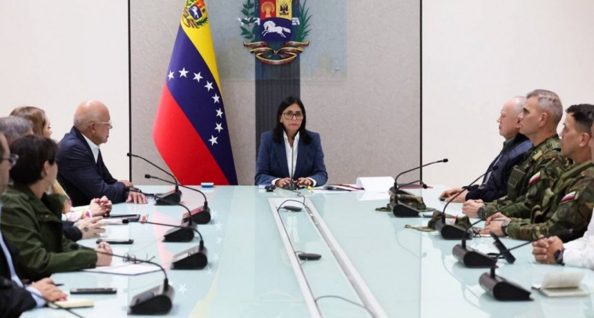 Delcy Rodríguez ratificó que el gobierno defenderá la soberanía territorial