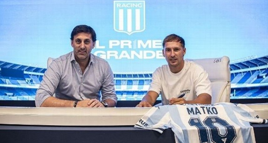Racing cerró una larga negociación y presentó a Matko Miljevic como su nuevo número diez