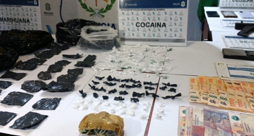 Golpe al narcomenudeo en Moreno: cayó una banda tras una denuncia vecinal