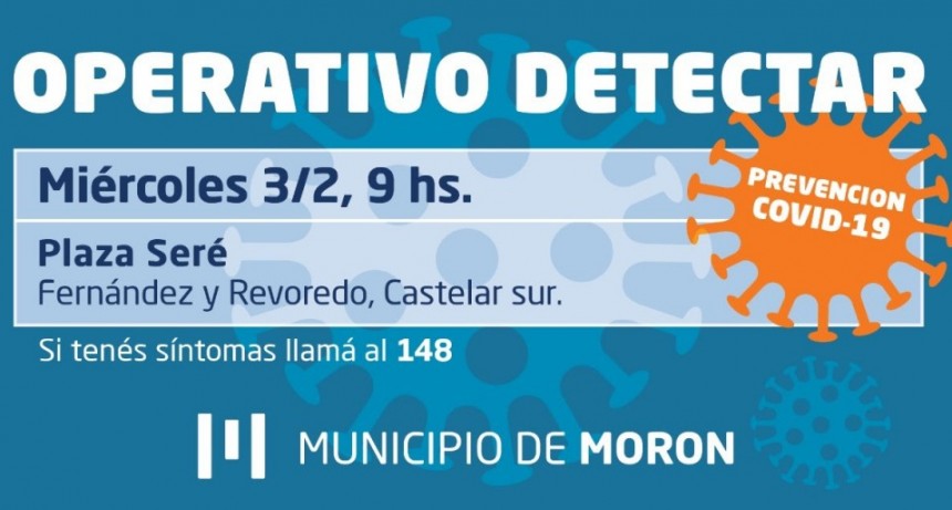Morón extiende los operativos Detectar en todo el municipio