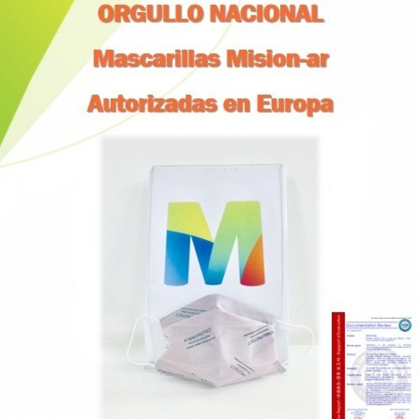 Los Barbijos de textil Misión-ar y Conicet al mundo