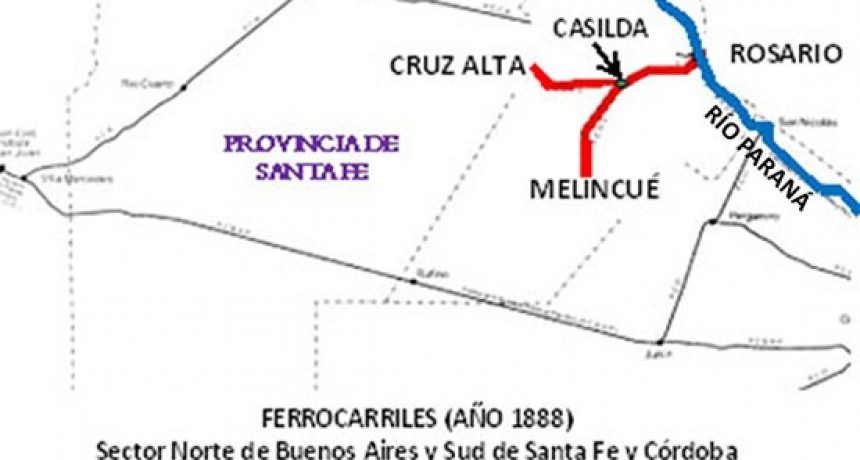 1887:  Ferrocarril Oeste Santafesino.