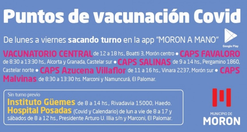 Nuevo esquema de postas de vacunación contra el Covid-19
