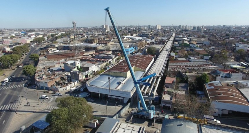 Con casi un 50% de ejecución, avanzan las obras del viaducto Belgrano Sur con financiamiento internacional de CAF