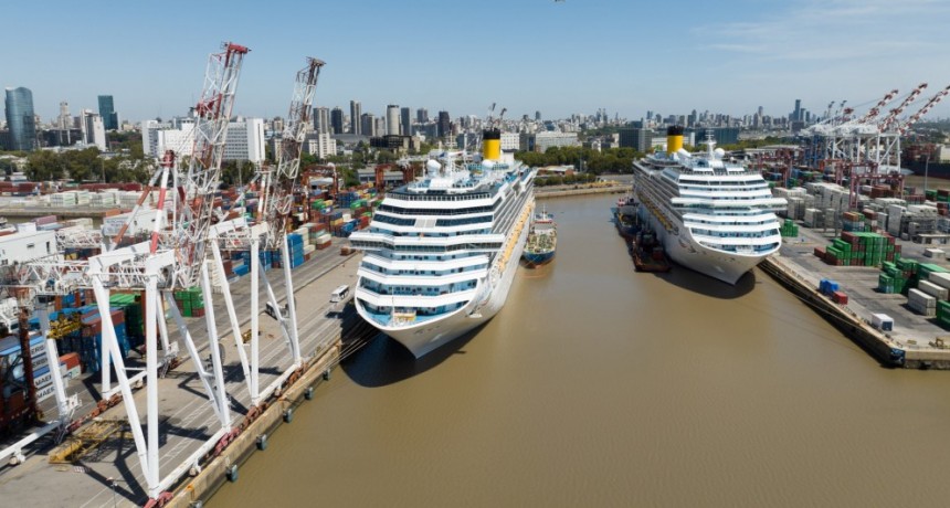 Arribaron más de 12 mil turistas en 4 cruceros al puerto de Buenos Aires