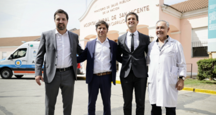 Kicillof encabezó el acto de provincialización del Hospital Ramón Carrillo de San Vicente