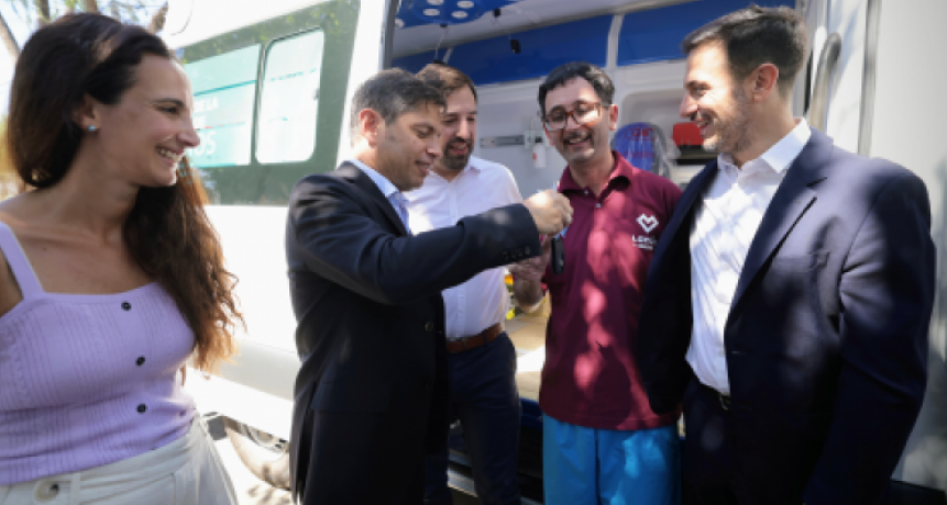 Kicillof encabeza el lanzamiento del nuevo Sistema de Emergencias en Lanús"