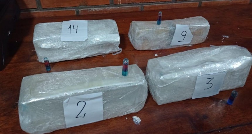 Gendarmería secuestró 15 kilos de cocaína en Salta