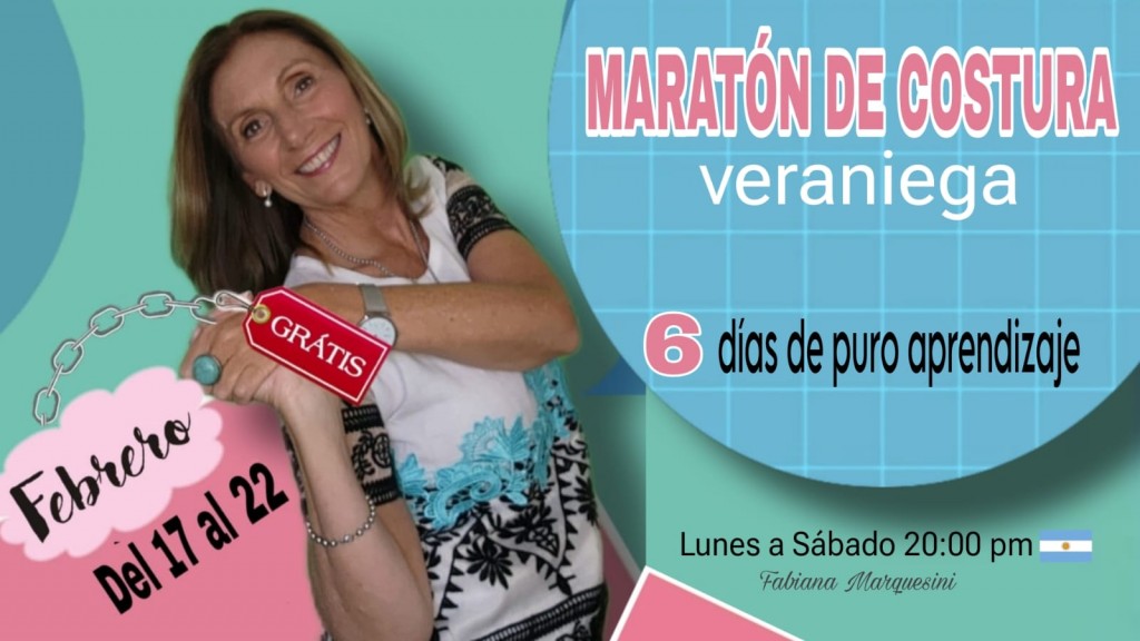 Online y Gratuita: la youtuber mendocina Fabiana Marquesini hará una Maratón de Costura Veraniega