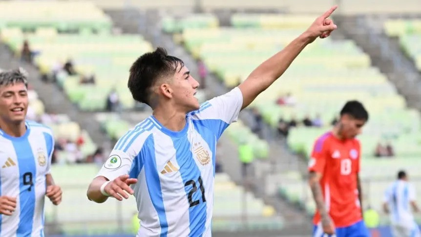 Paso firme: Argentina Sub 20 venció a Chile y arranca con triunfo en el hexagonal