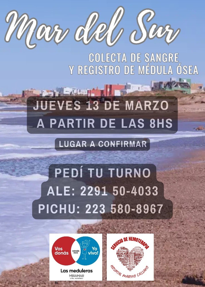 ¡1° Colecta del Año en Mar del Sur! 