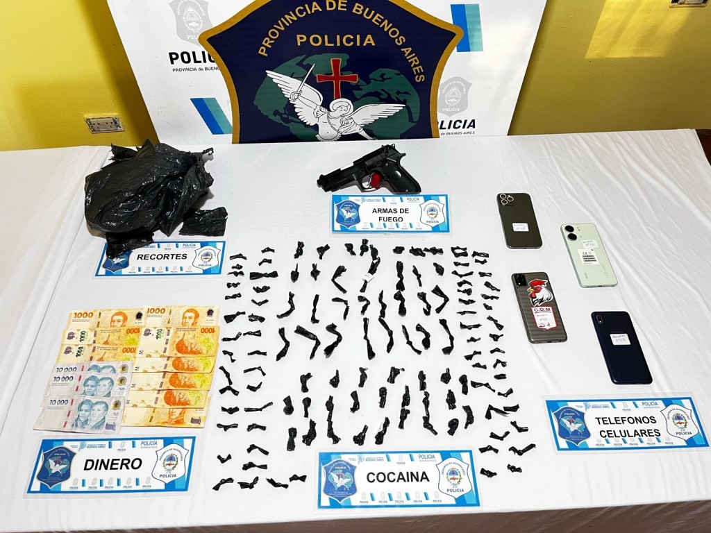 Operativo antidrogas en Morón: un detenido y más de un kilo de cocaína secuestrado