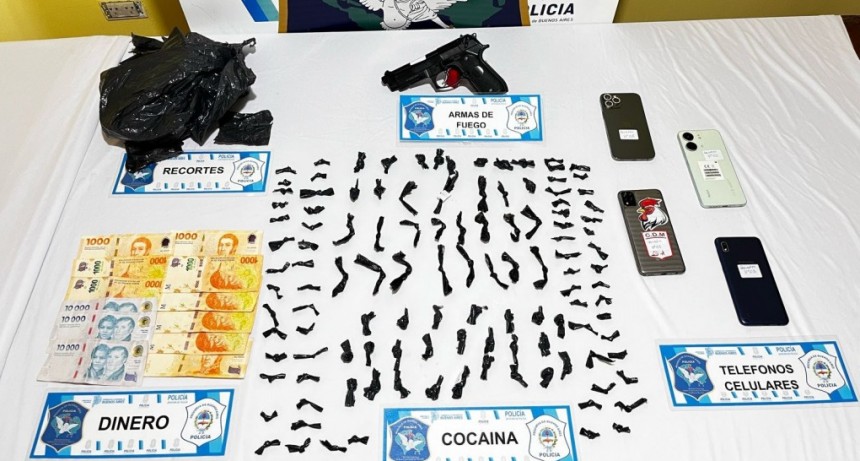 Operativo antidrogas en Morón: un detenido y más de un kilo de cocaína secuestrado