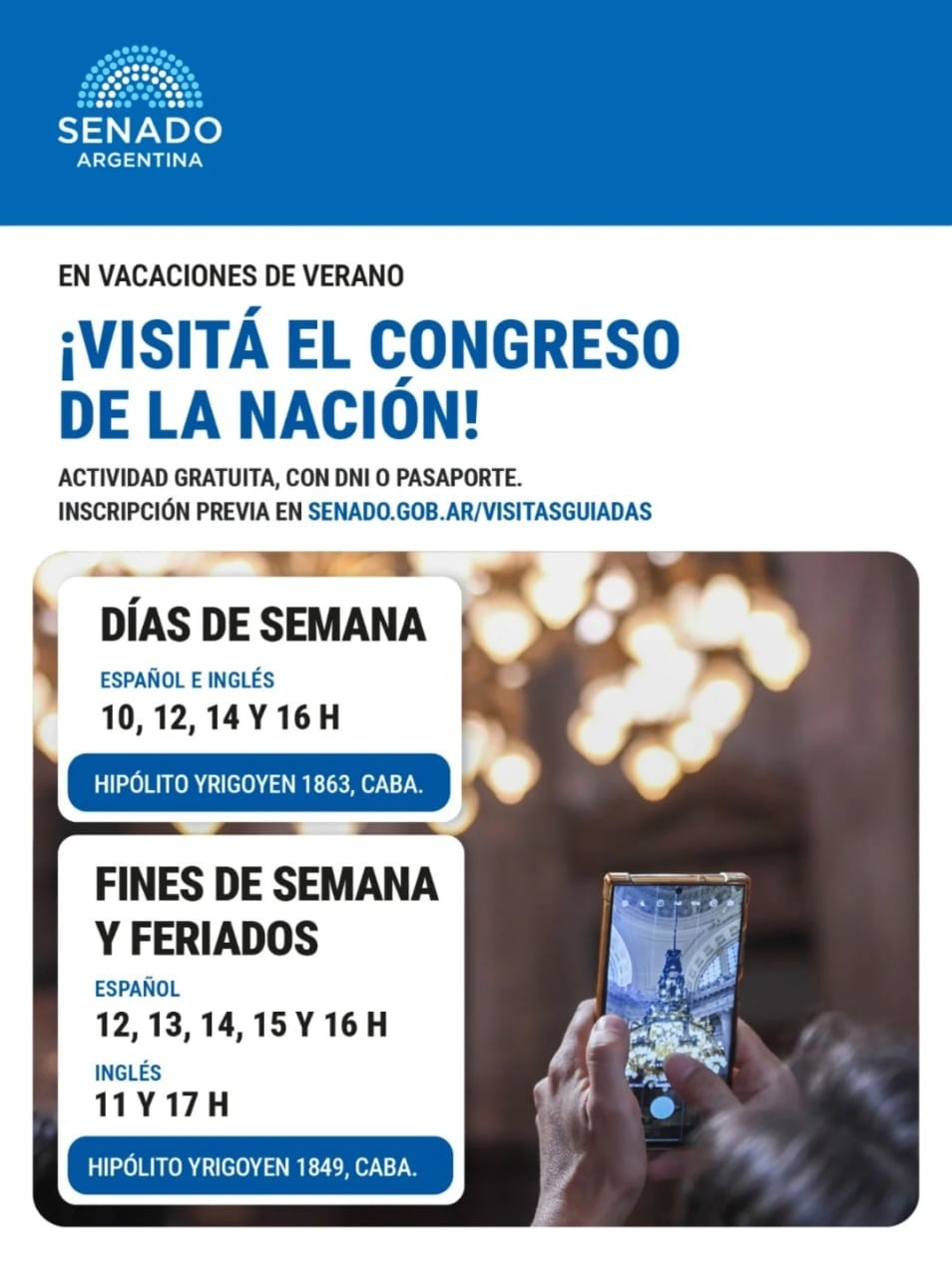 Vacaciones de verano en el Congreso: visitas gratuitas y guiadas para conocer el corazón del Parlamento