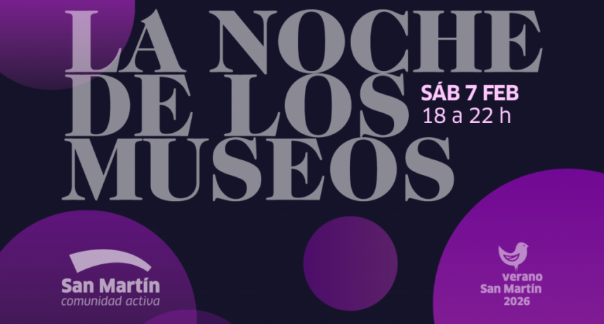 San Martín celebra la Noche de los Museos con recorridos guiados y un cierre musical