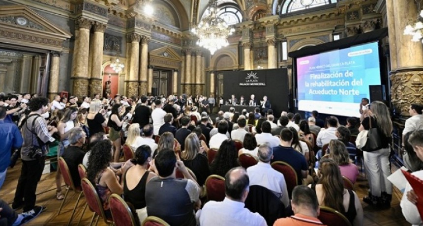 Más agua para la región capital: Kicillof habilitó el Acueducto Norte en La Plata