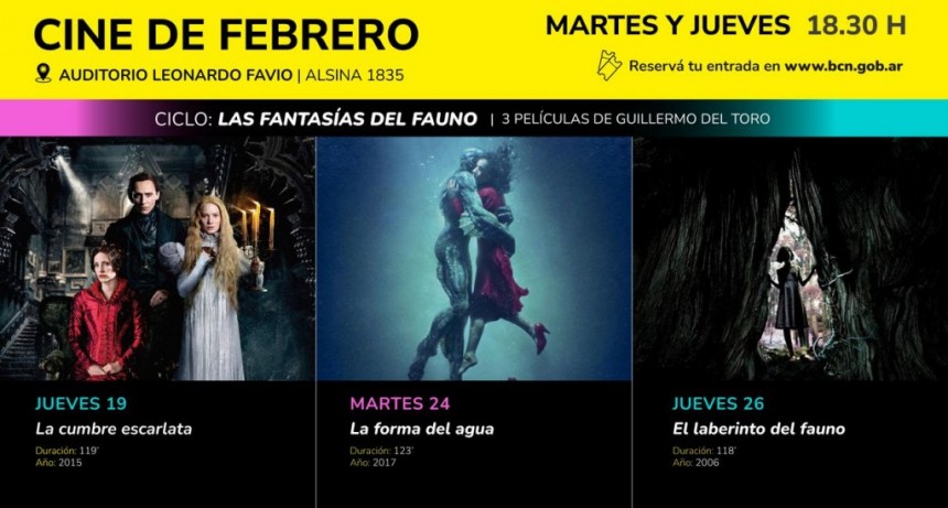 La Biblioteca del Congreso propone en febrero un ciclo de cine con películas de Guillermo del Toro