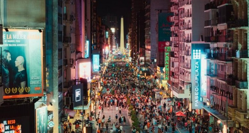 Corrientes 24 hs: comercios hasta las 3 de la madrugada, shows y cine al aire libre en una noche especial