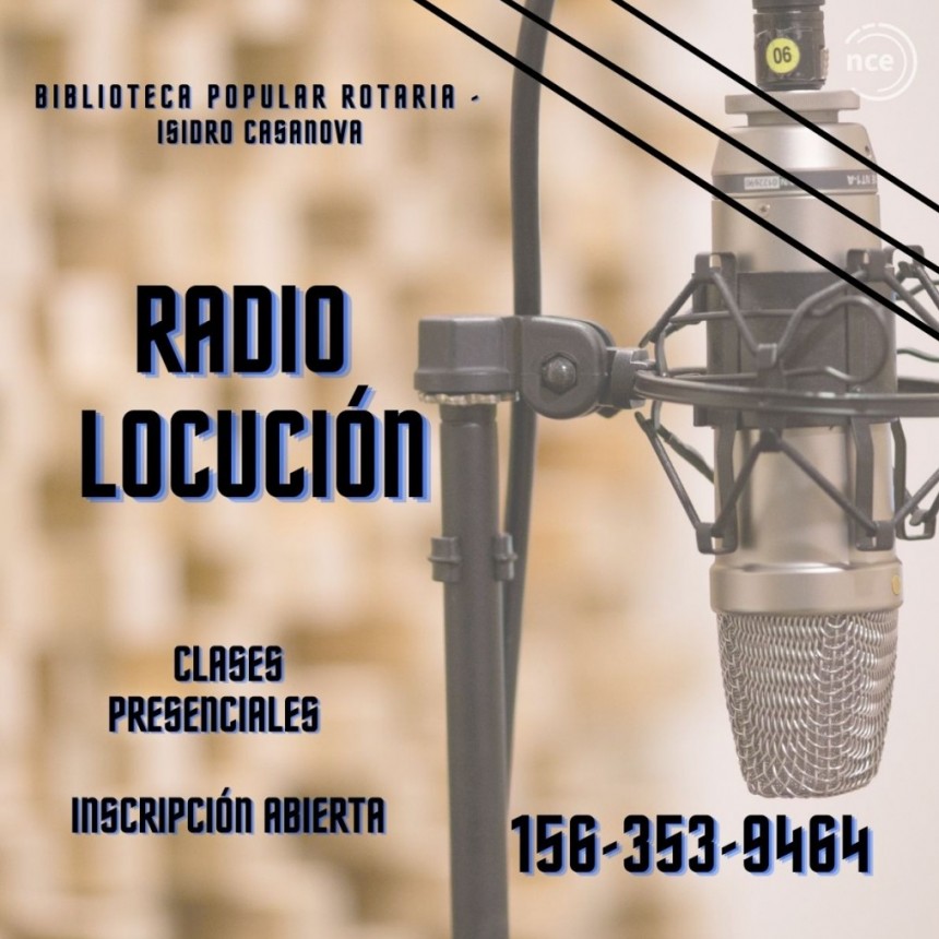 Clases presenciales de Radio y Locución en Casanova
