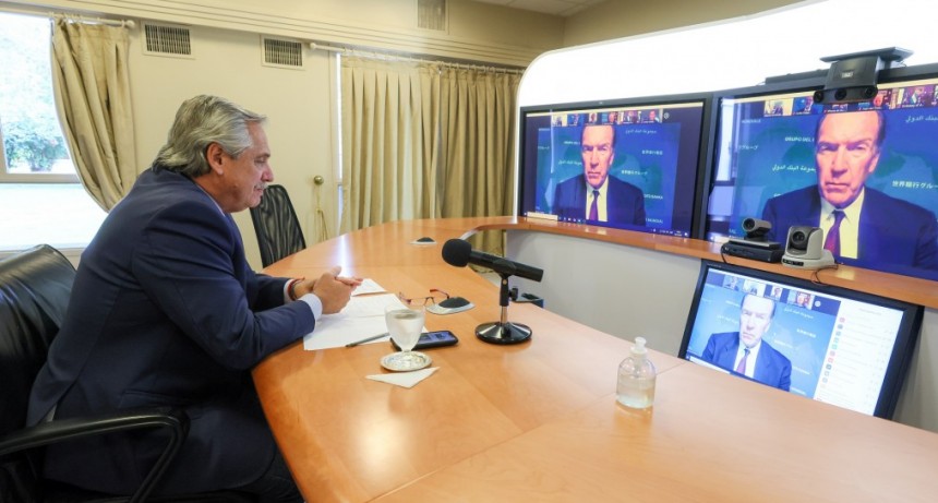 El Presidente dialogó con el titular del Banco Mundial, David Malpass