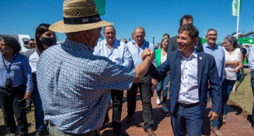 Axel Kicillof participó de la inauguración de Expoagro 2022