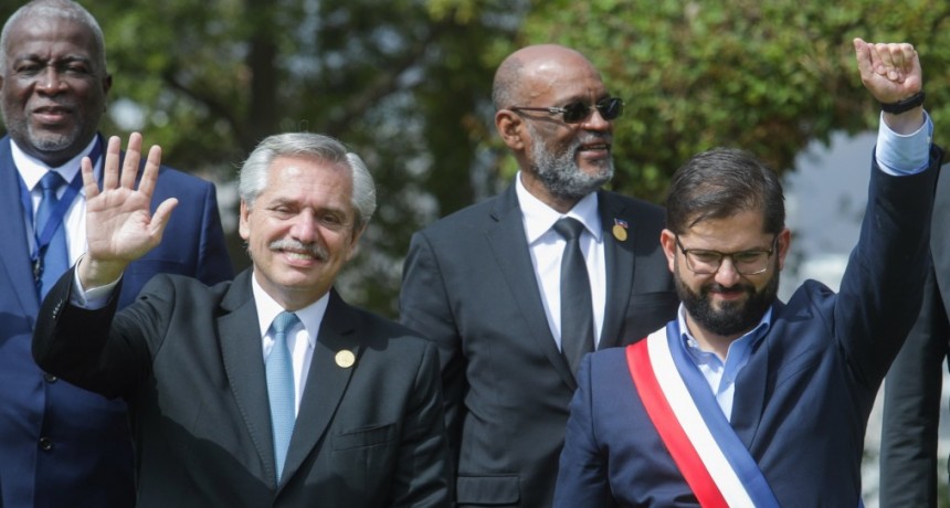 Alberto Fernández participó de la ceremonia de asunción de Gabriel Boric Font como presidente de Chile