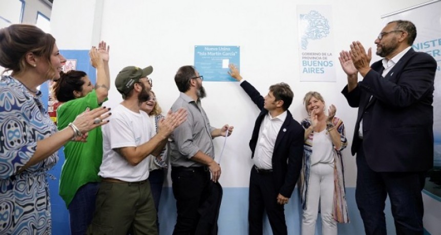 En el 209° aniversario Kicillof inauguró una usina y recorrió el Parque Fotovoltáico en la Isla Martín García
