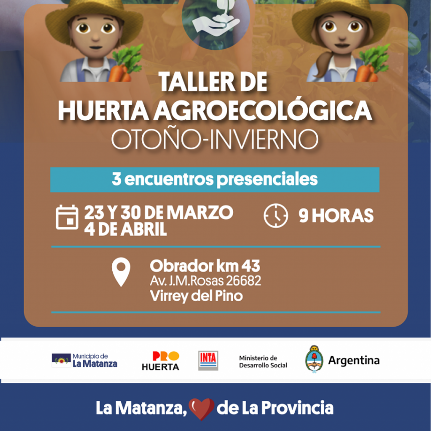 Nuevos talleres de Huerta Agroecológica Otoño – Invierno