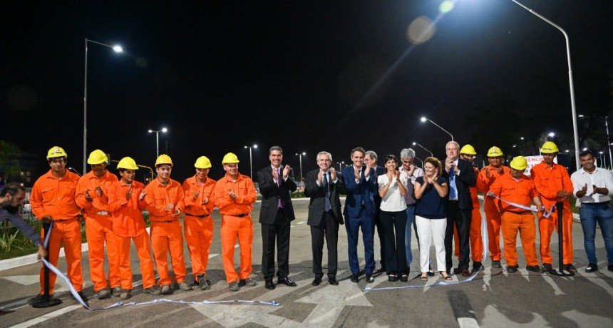 El presidente inauguró la Travesía Urbana de la Ruta Nacional 11 en Chaco