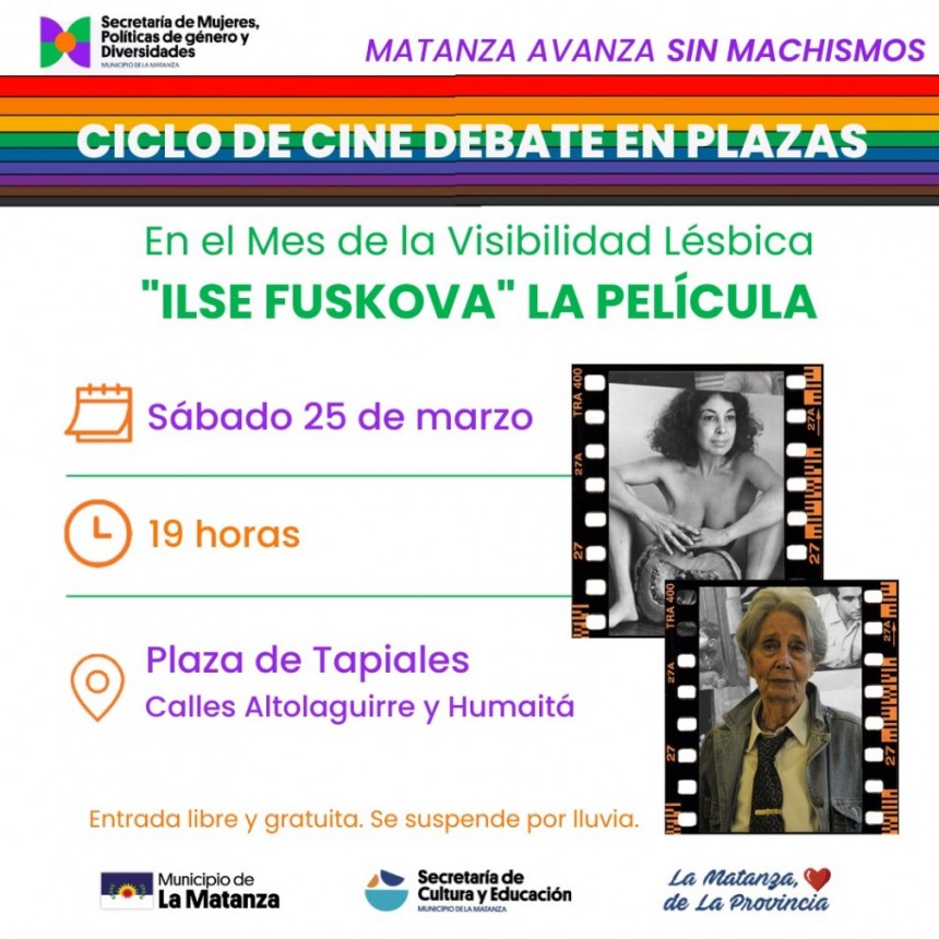 Cine debate en las plazas: “Ilse Fuskova”, activismo lésbico en Argentina