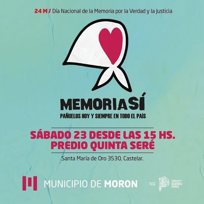 Morón conmemora el Día de la Memoria por la Verdad y la Justicia