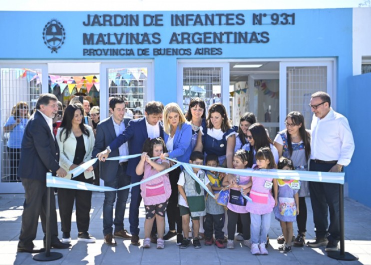 Kicillof inaugura un nuevo Jardín de Infantes en Villa de Mayo, apostando por la educación temprana y el desarrollo infantil