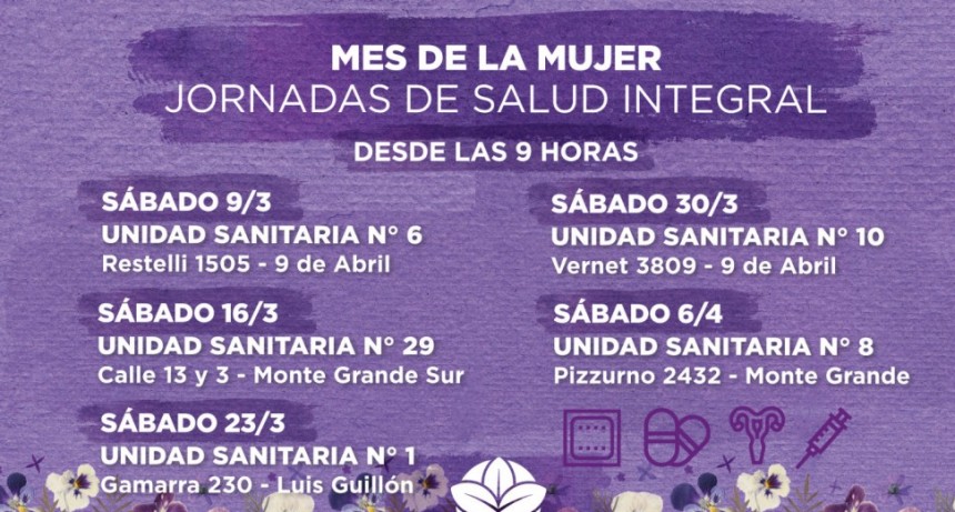 Mes de la Mujer: ¡Jornadas de salud integral
