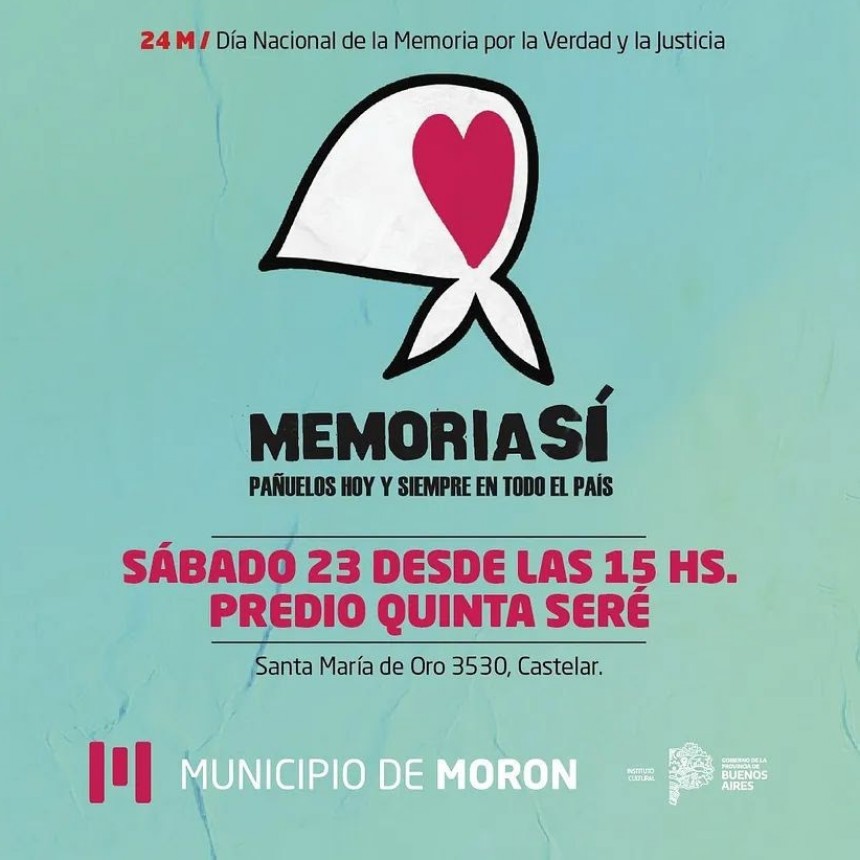 Morón conmemora el Día de la Memoria por la Verdad y la Justicia