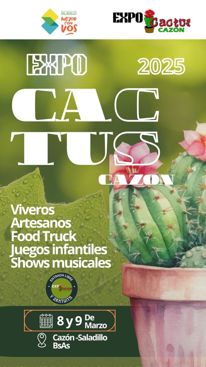 Llega la 7ª edición de la Expo Cactus Cazón