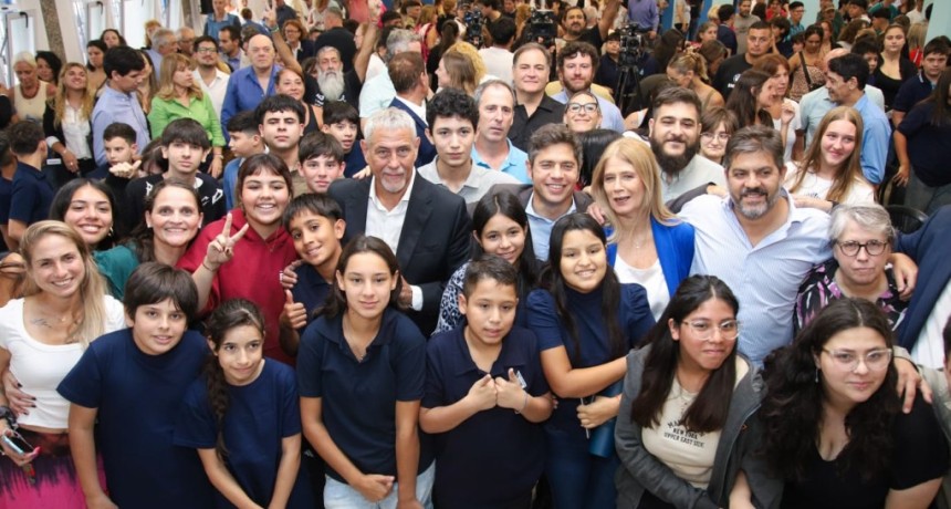 Kicillof y Ferraresi inauguraron dos nuevas escuelas en Avellaneda y lanzaron fuertes cr&iacute;ticas a Milei