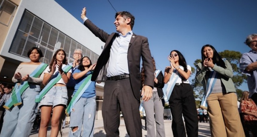 Kicillof inaugur&oacute; una nueva escuela en Villa Gesell y ya son 310 los edificios educativos construidos en la provincia