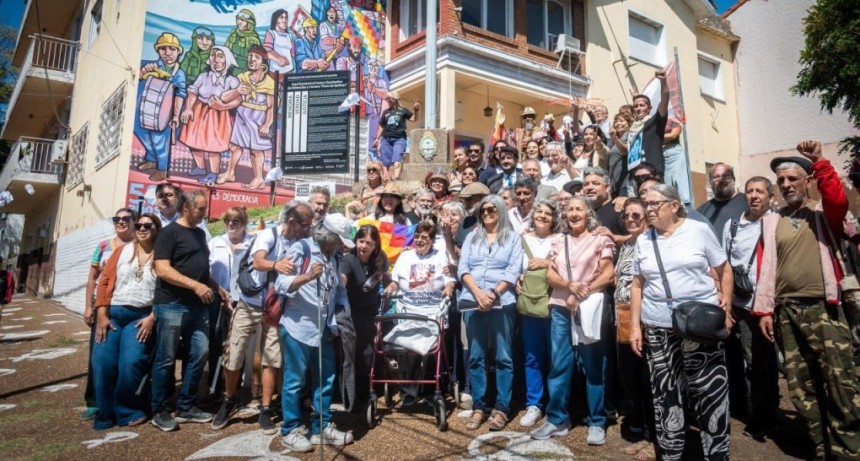 Emotivo acto en el ex Pozo de Quilmes: inauguraron un mural y una placa por la memoria