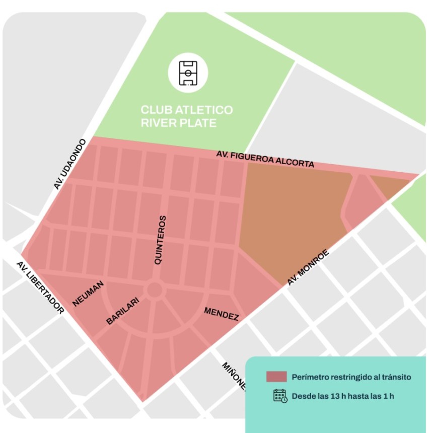 AC/DC en River: todos los cortes y desv&iacute;os de tr&aacute;nsito en N&uacute;&ntilde;ez