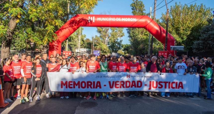 Multitudinaria carrera por la Memoria en Mor&oacute;n: 15 mil personas participaron a 50 a&ntilde;os del golpe