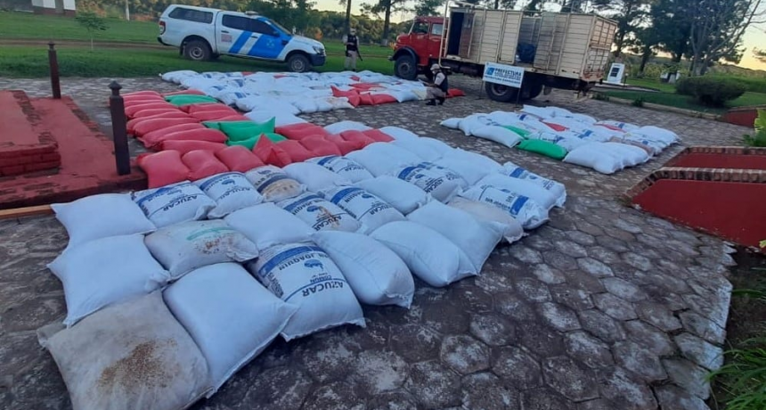 Prefectura Naval incautó cerca de diez toneladas de soja ilegal
