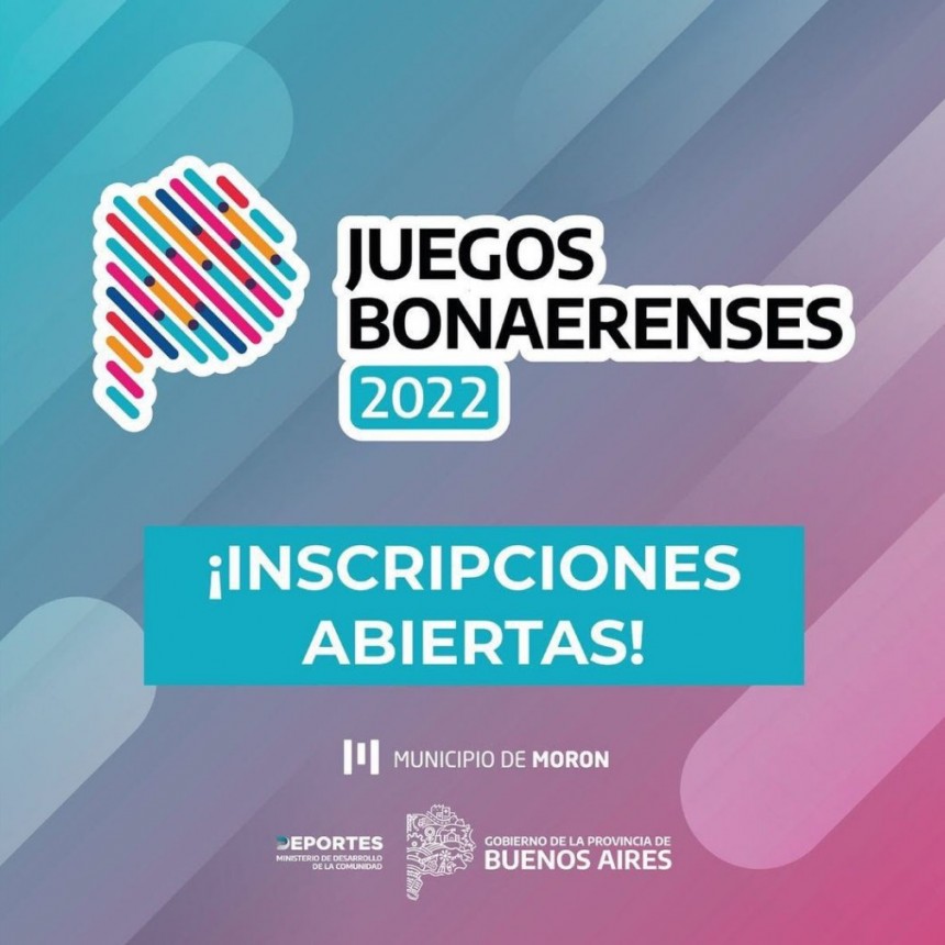 Juegos Bonaerenses 2022: ya se encuentra abierta la inscripción