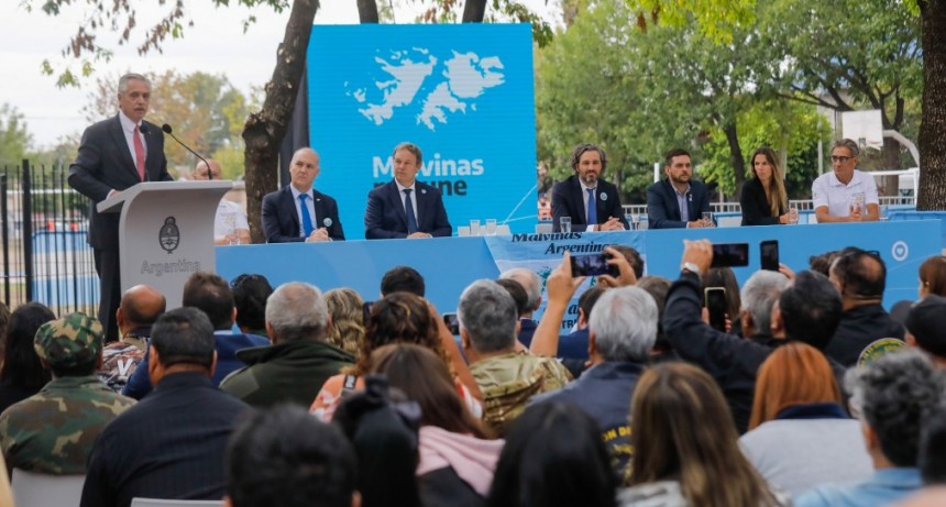 Alberto Fernández convocó a fortalecer "el compromiso con Malvinas" y a "seguir alzando la voz hasta que el mundo nos escuché”